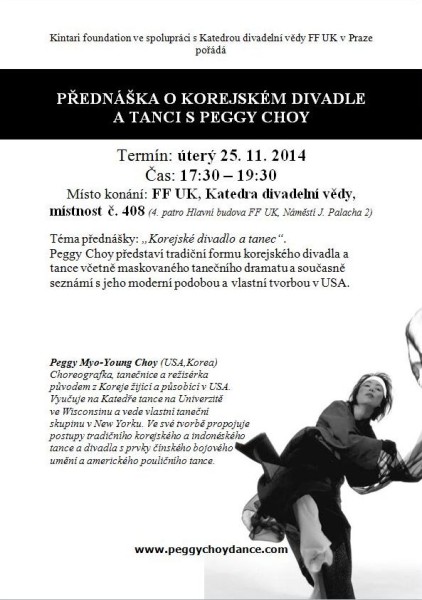 Informace o přednášce Hudby a tance od Peggy Choy