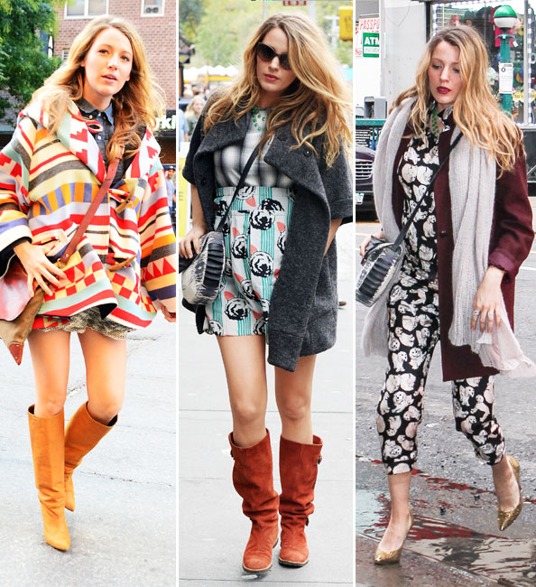 Podzimní outfity Blake Lively (news.instyle.com)