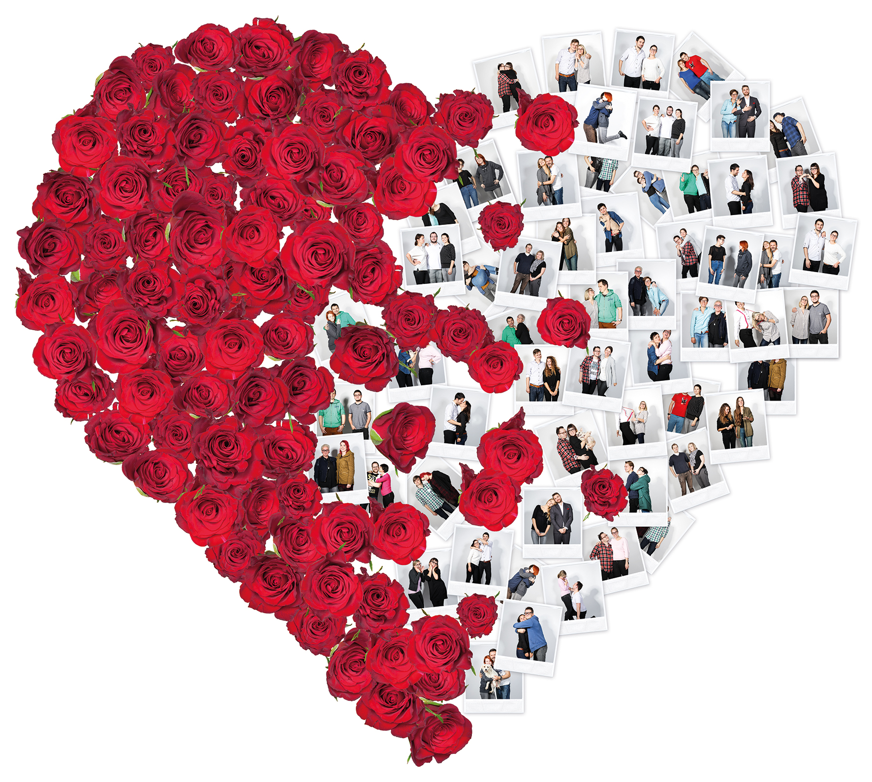 NEJVĚTŠÍ VALENTÝNSKÉ SRDCE Z ŽIVÝCH RŮŽÍ V MYSLBEKU