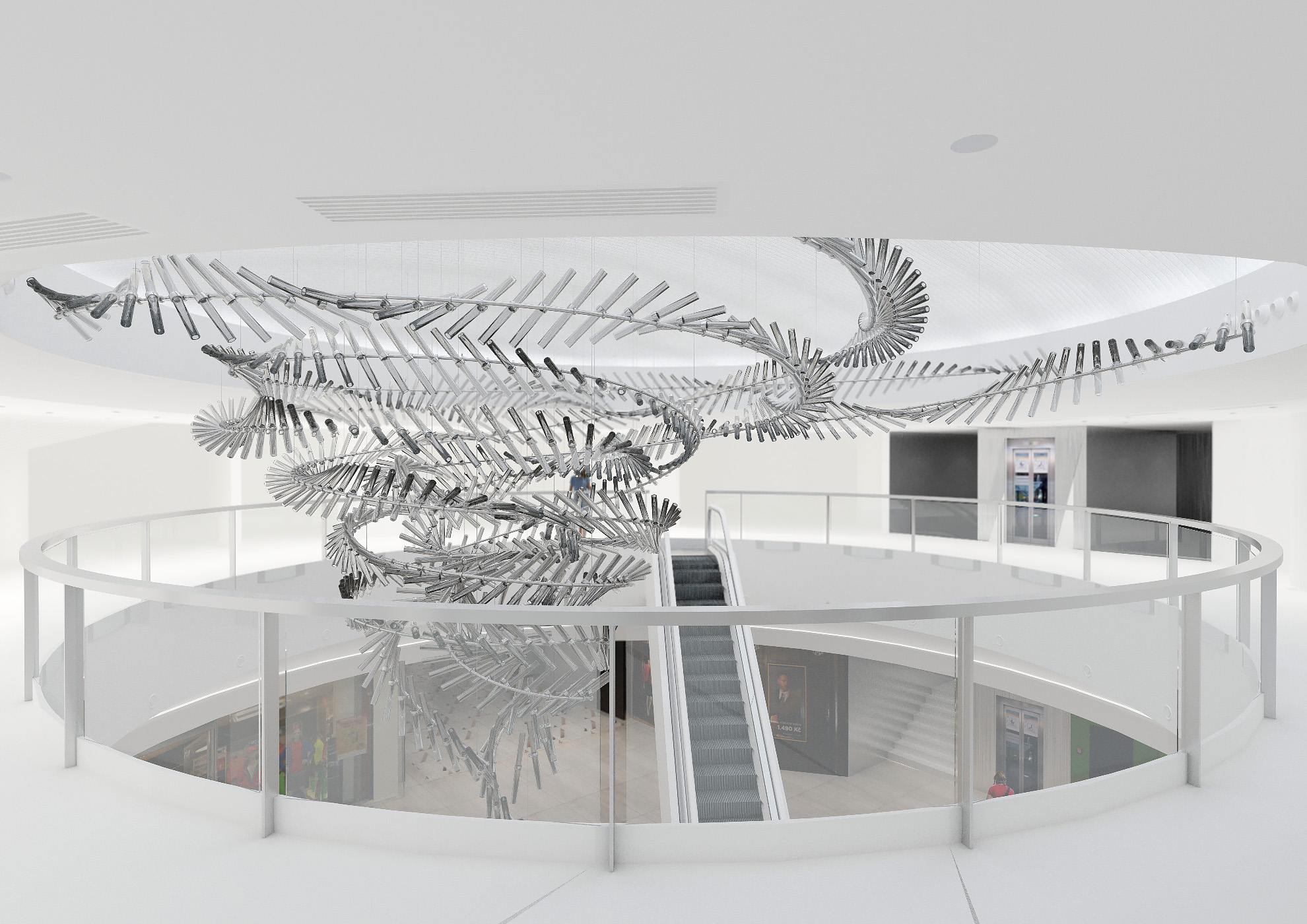 NOVÁ DOMINANTA NÁKUPNÍ GALERIE MYSLBEK – NEJVĚTŠÍ SKLENĚNÁ INSTALACE VE STŘEDNÍ EVROPĚ