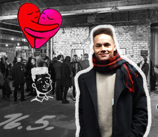 Kristián Mensa (@mr.kriss) s vlastní výstavou World by Kriss ve VNITROBLOCKU